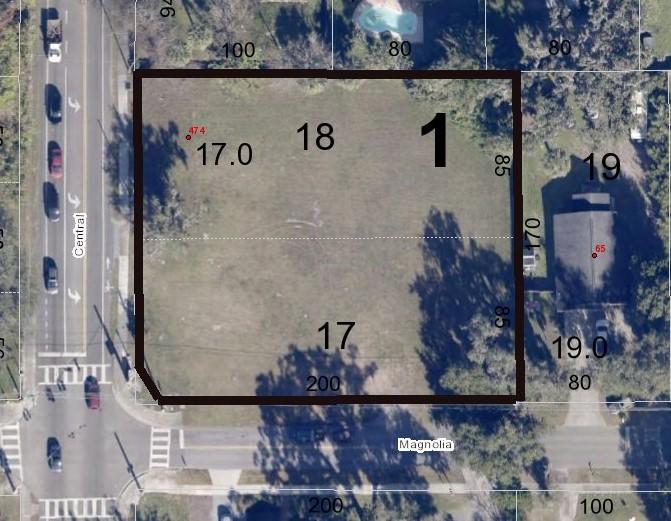 2 Lots Zoned RP on Central and Magnolia