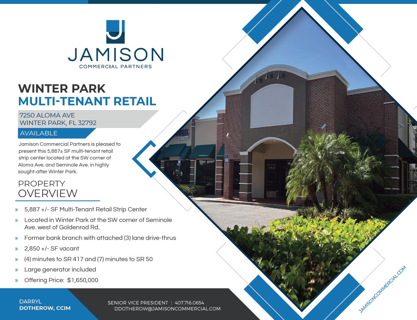 Retail Strip Center for Sale