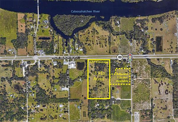 18.93± Acres / State Road 80 Frontage