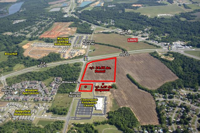 McQueen Smith Rd & U.S. Hwy 82