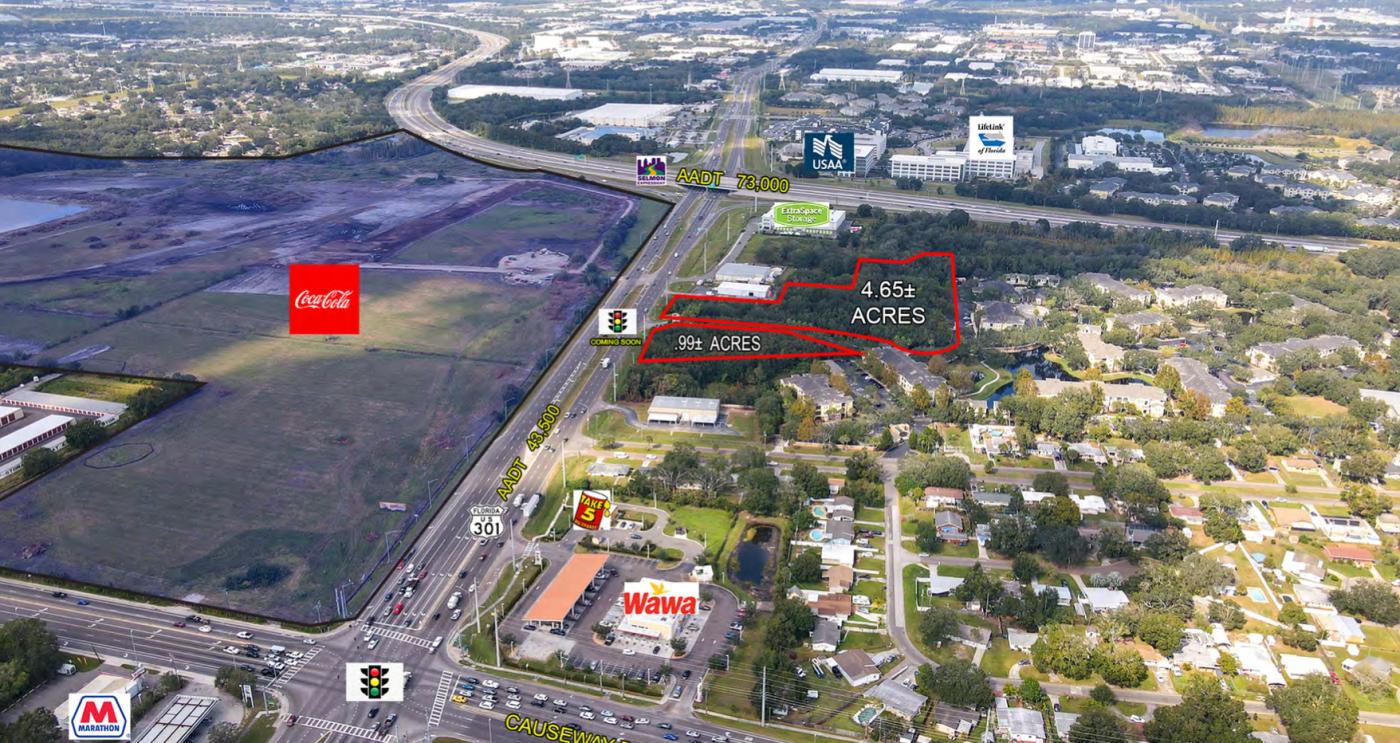 5.64 ac Commercial 301 and Selmon Expressway