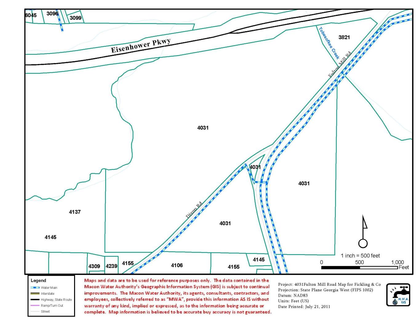Eisenhower Pkwy (Hwy 80) & Fulton Mill Rd