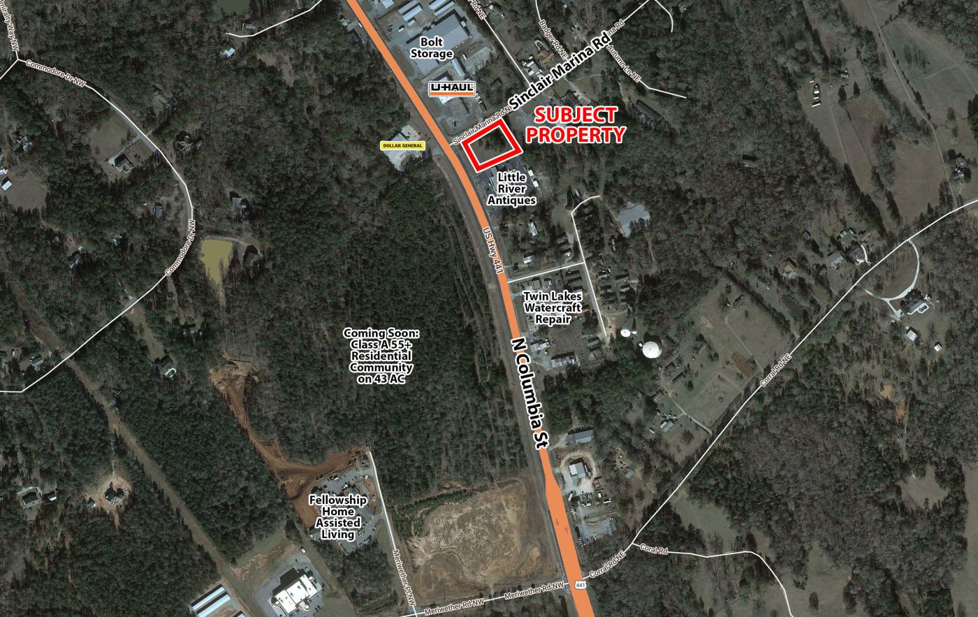 Corner Lot - Hwy 441 & Sinclair Marina Rd