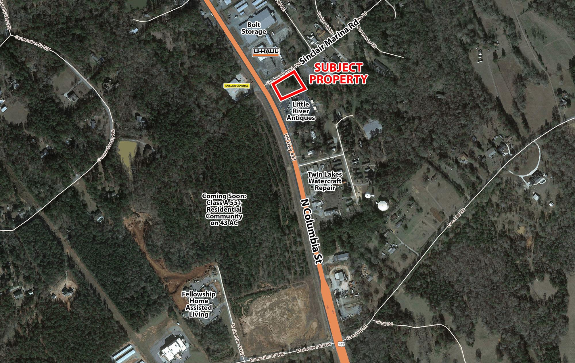 Corner Lot - Hwy 441 & Sinclair Marina Rd