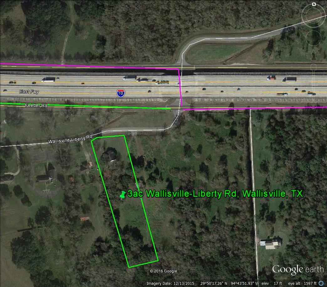 3 acres@I-10E Wallisville Chambers County TX