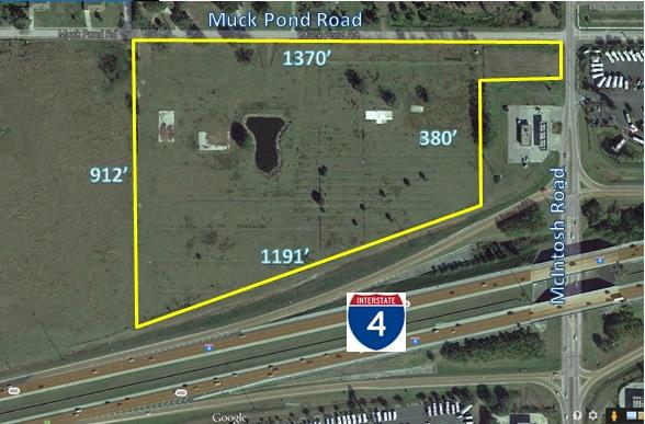 19 Acres Fronting I-4 at McIntosh Rd.