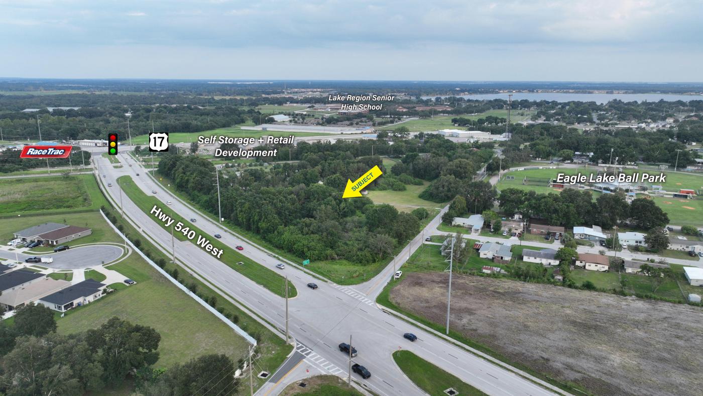 Hwy 540 W and Cooley Rd Development Corner
