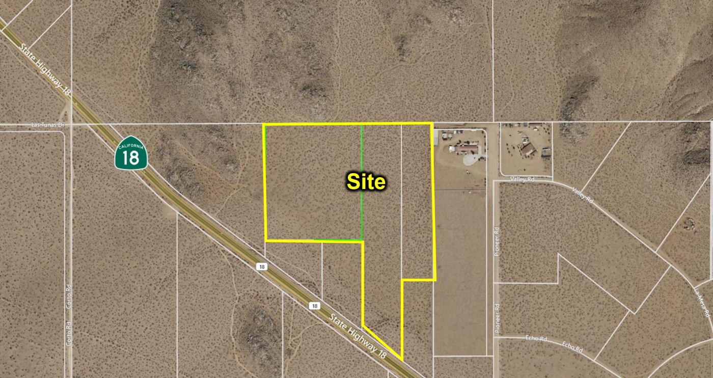 ±23.01 Acres Highway 18 Apple Valley