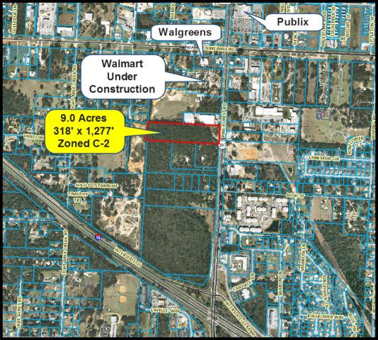 9 Acres Zoned HC-LI -Pine Forest Rd