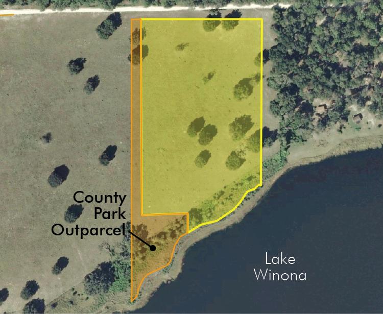 8.05 acres on Lake Winona - Volusia County