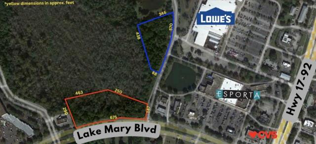 2.6 + 3.9 Acres off Lake Mary Blvd