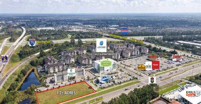 1.7 ac @ Selmon & Faulkenburg beside Culver's