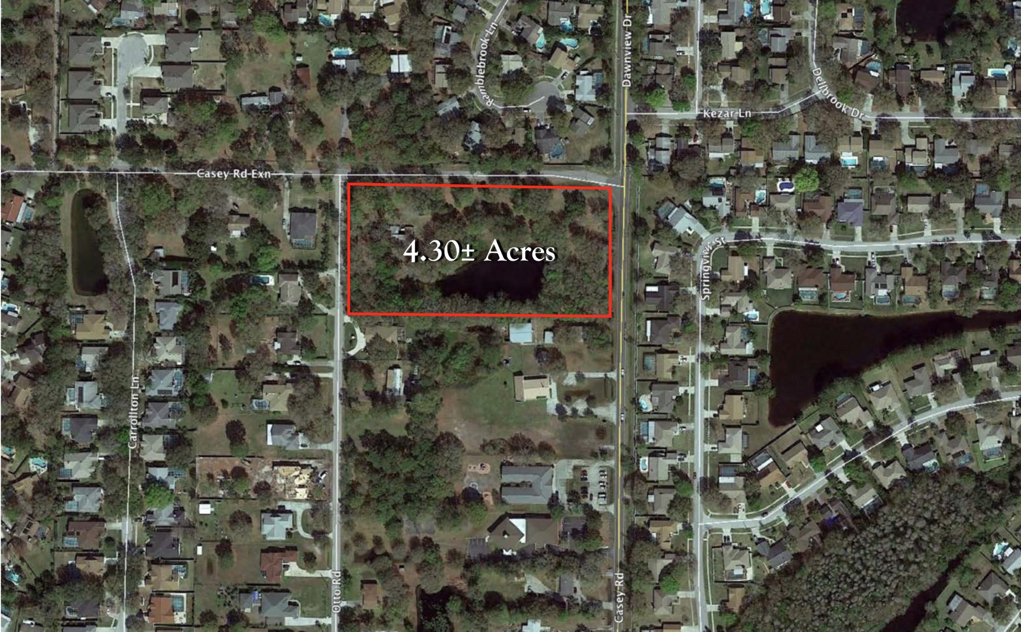 4.30+- ac Vacant Land in Carrollwood