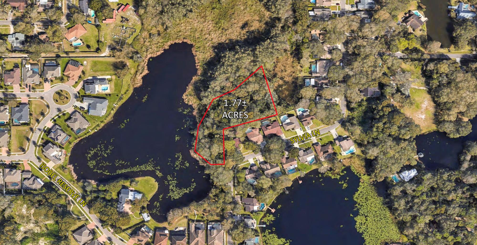1.77 ac Lakefront near N Blvd & Fletcher Ave
