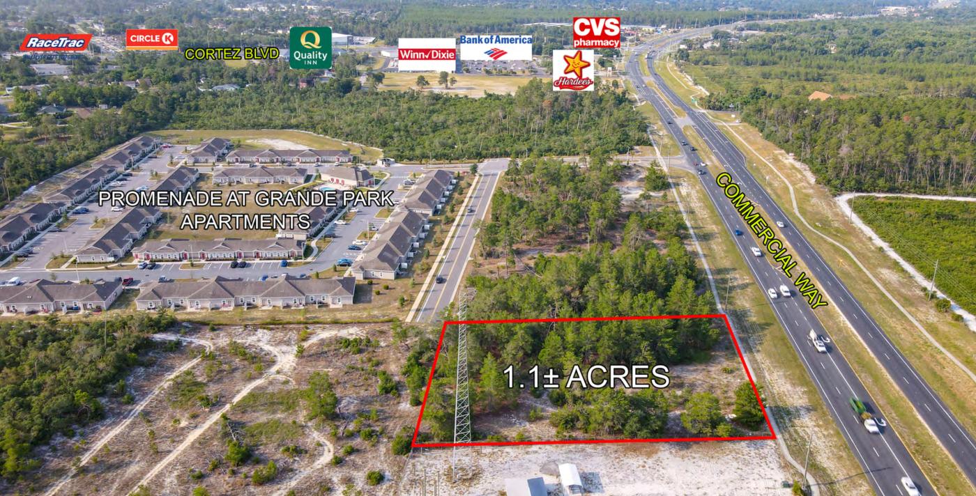 1.1 ac Retail Parcel in Front of Apt Complex