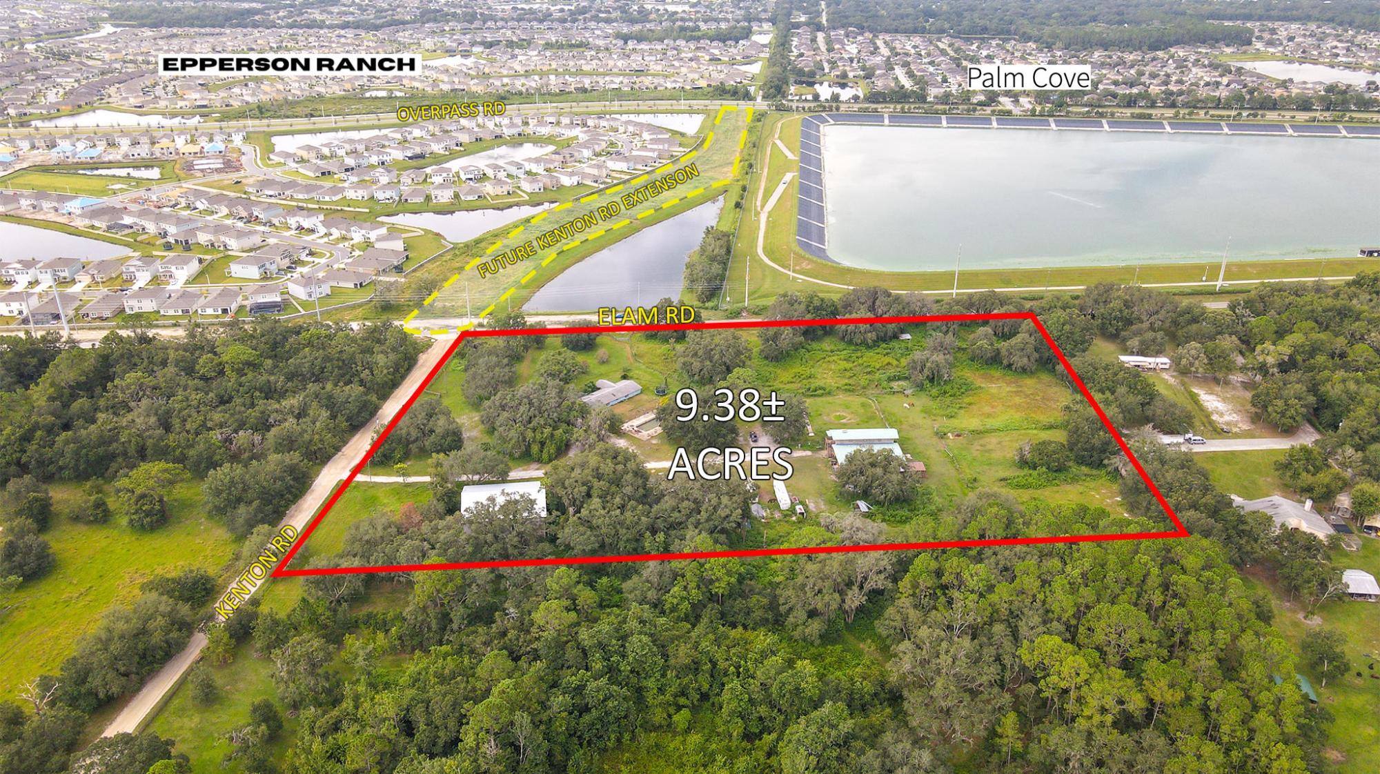 9.38 Acres in Connected City in Wesley Chapel