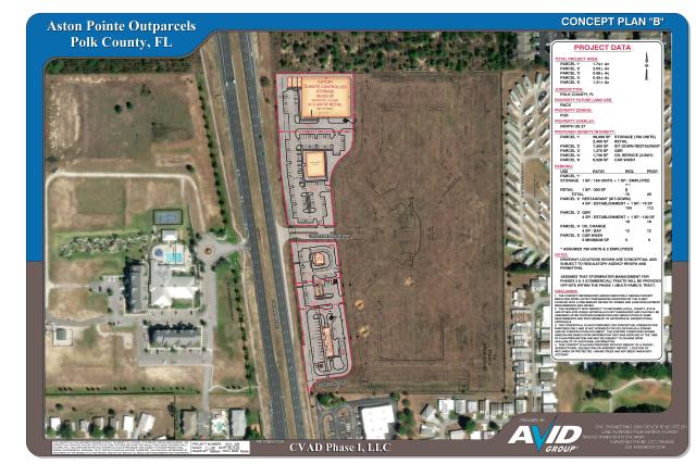 5 pads @ Aston Pointe for Ground Lease / Sale