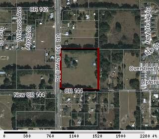 9+ Acres on Powell Road in Wildwood