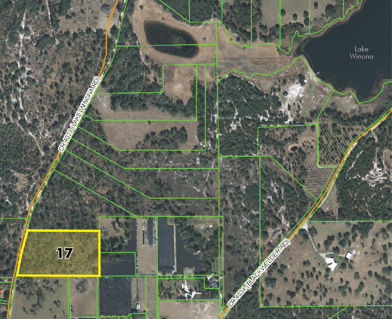 10 acres near Lake Winona, Volusia Lot 17