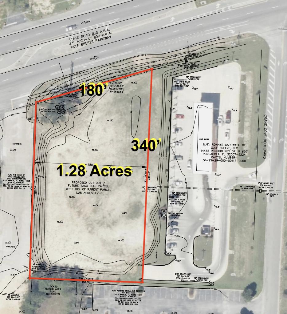 1.28 Acres - Commercial Land - Gulf Breeze
