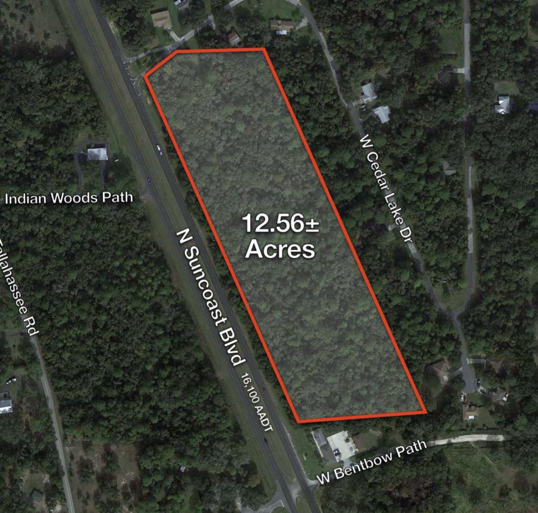 12.56 ac Fronting Suncoast Blvd Crystal River