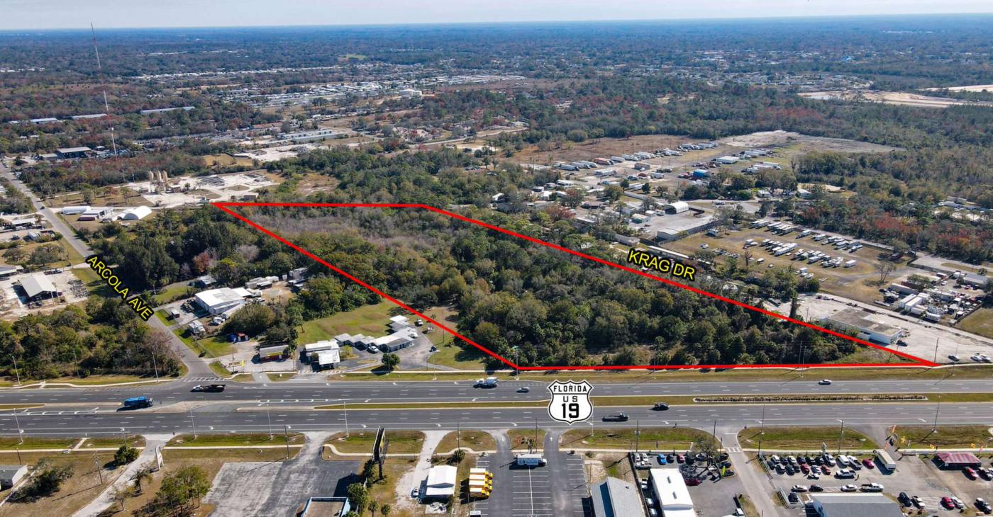 13.78 ac Commercial on US 19 Hudson