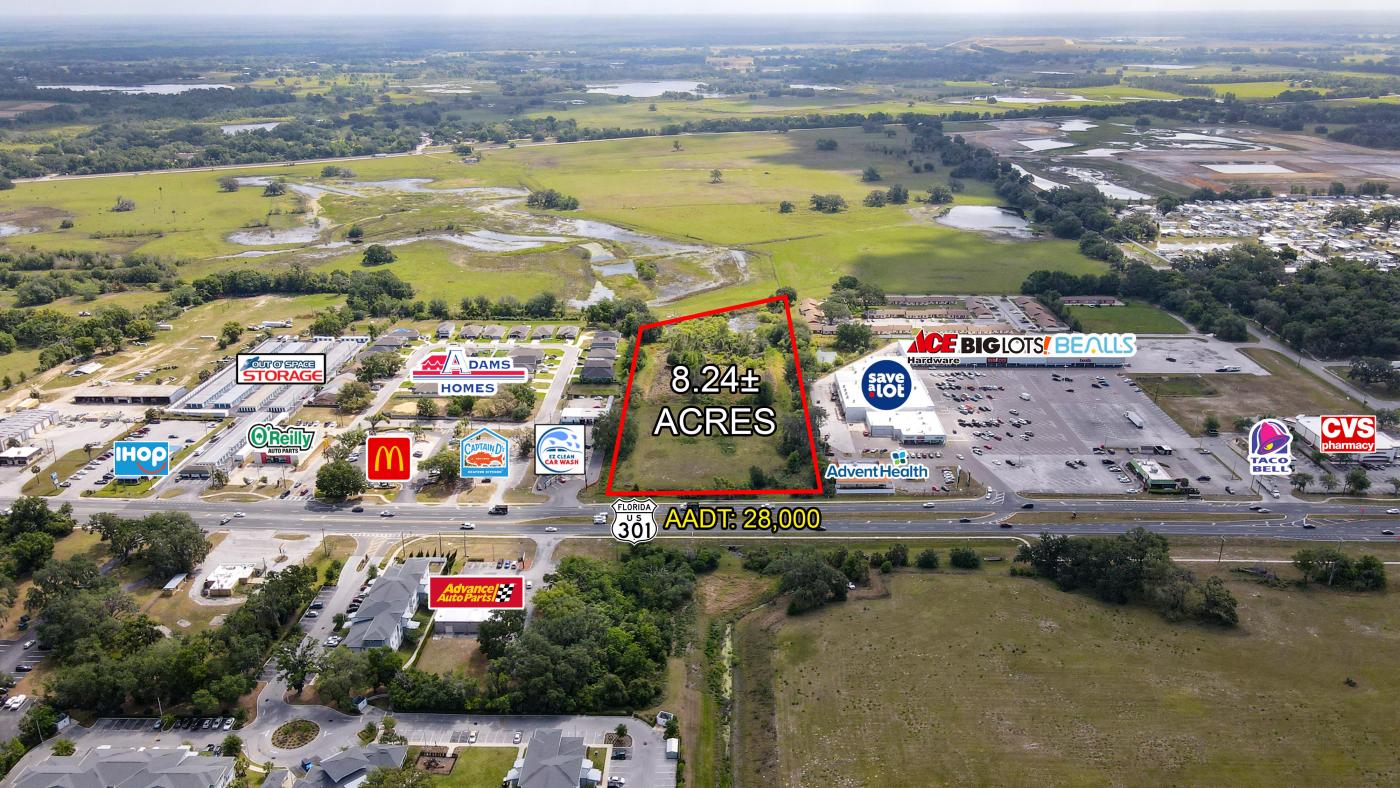 8.24 ac for Commercial /Office/Retail/Res