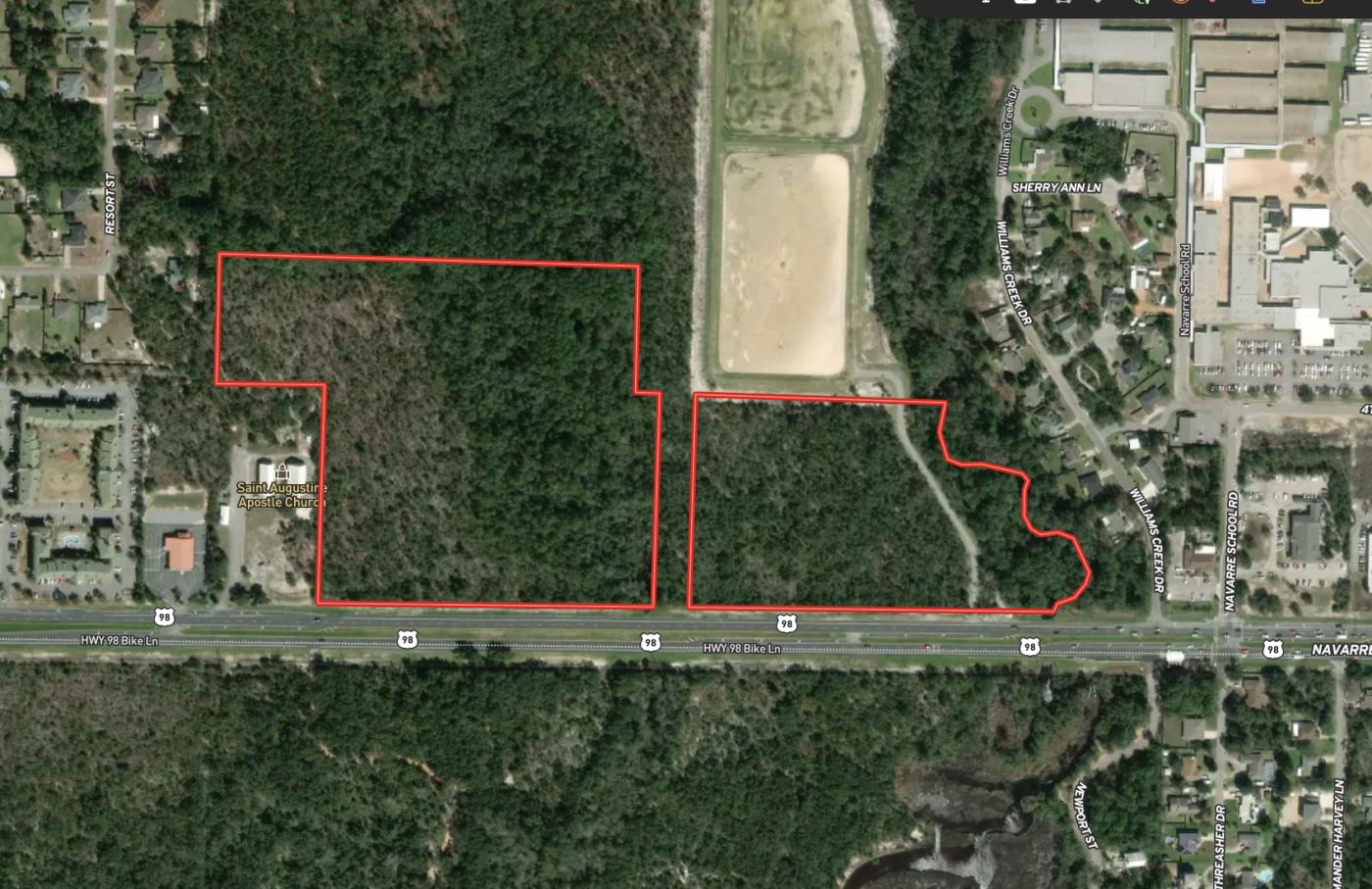 34.39 Acres with PBD Future Land Use –