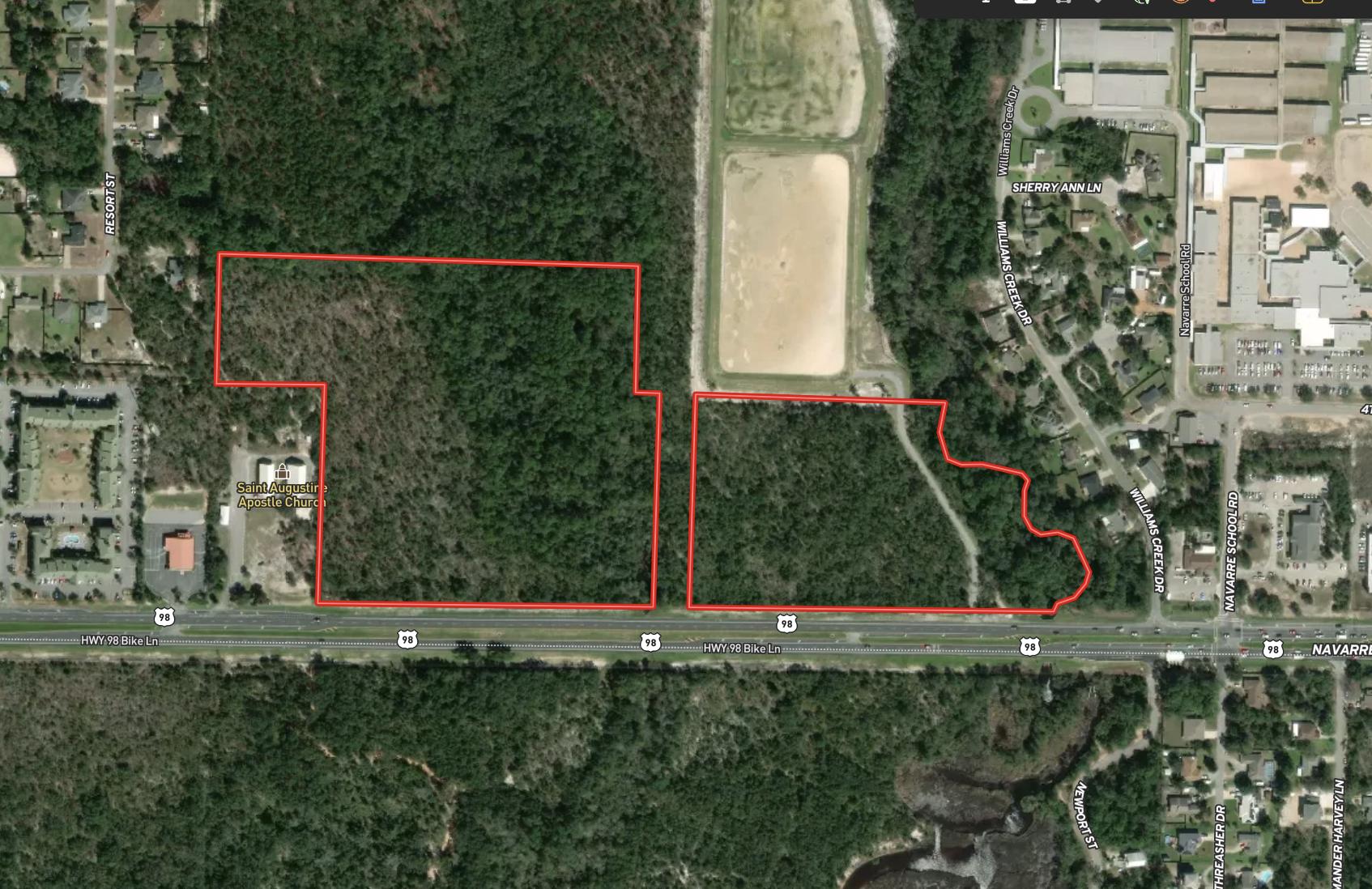 34.39 Acres with PBD Future Land Use –