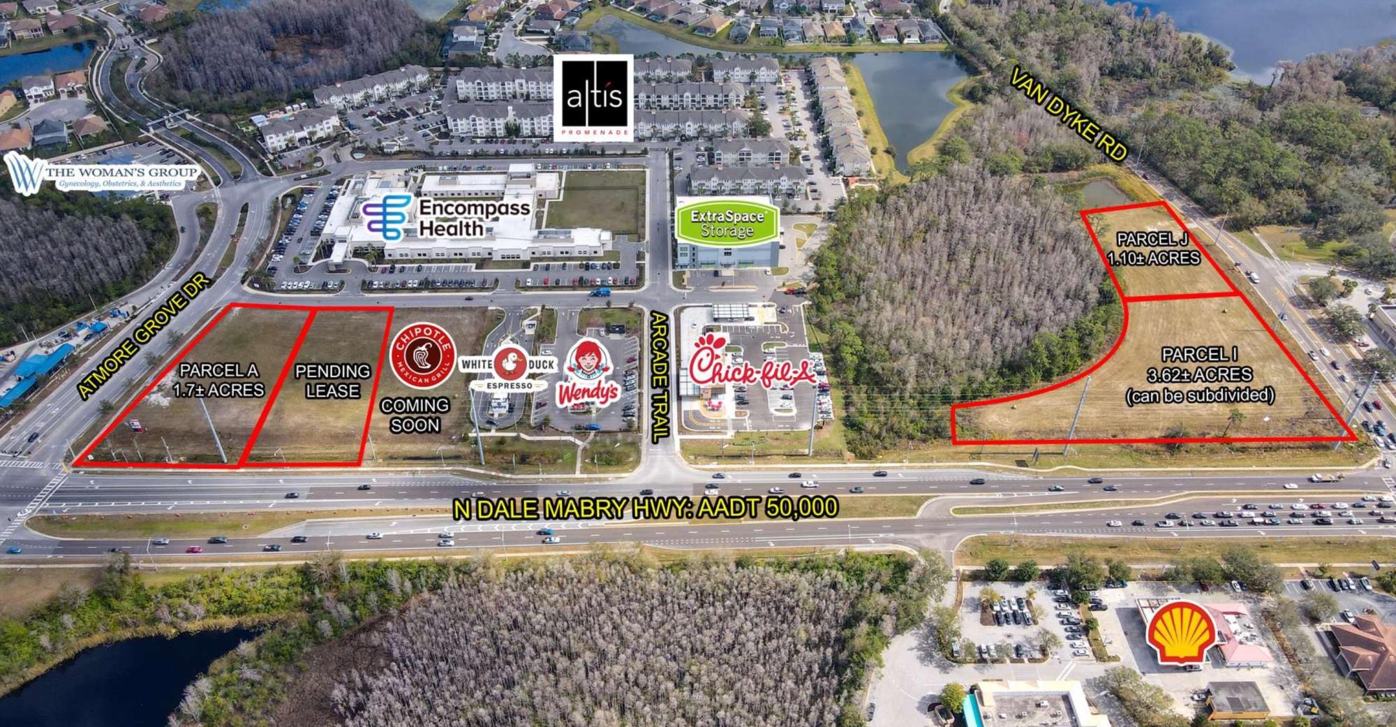 3.62 ac Comm Ground Lease N Dale Mabry