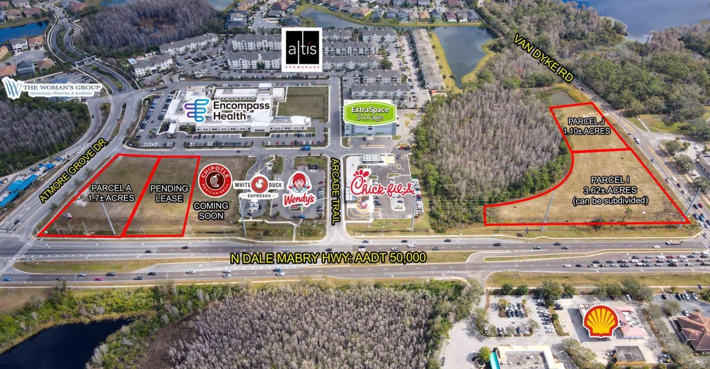1.7 ac Comm Ground Lease N Dale Mabry