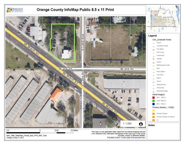 .46 Acre corner lot w/ frontage on W. Main St