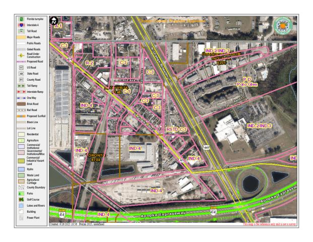 3+ Acres Zoned C-3 w/ 700Ft. Frontage on OBT