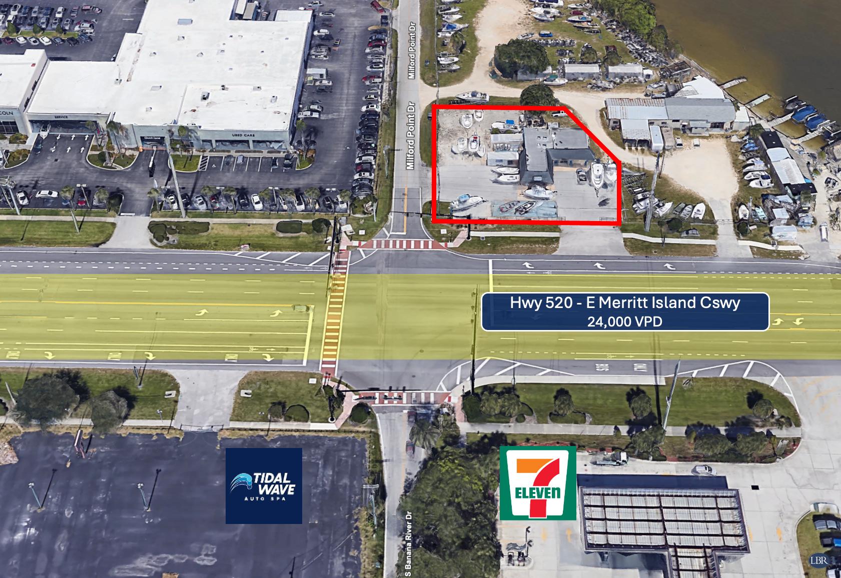 Retail Lighted Corner - E Merritt Island Cswy