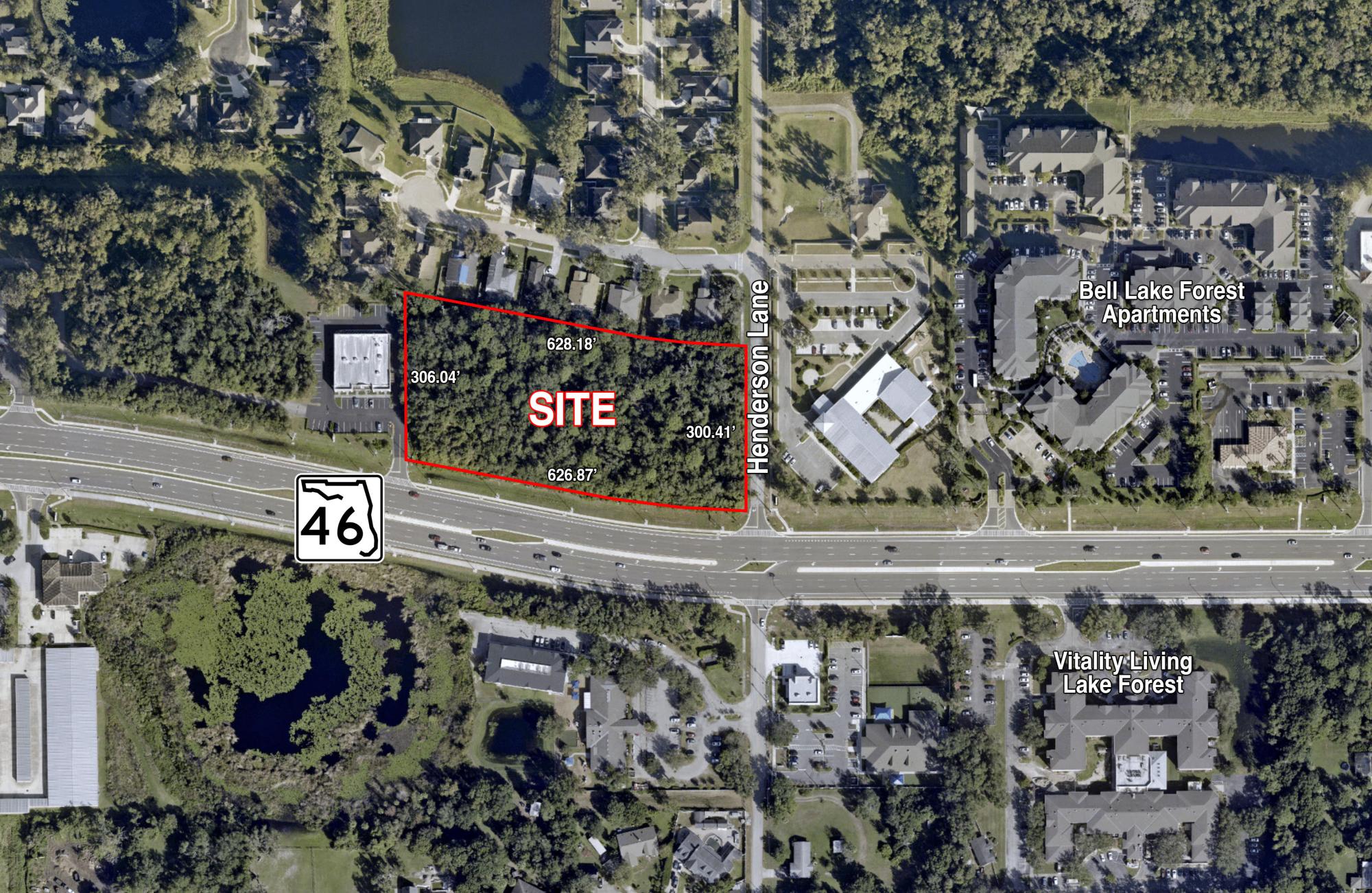 Outparcels on SR 46 for Sale or Ground Lease