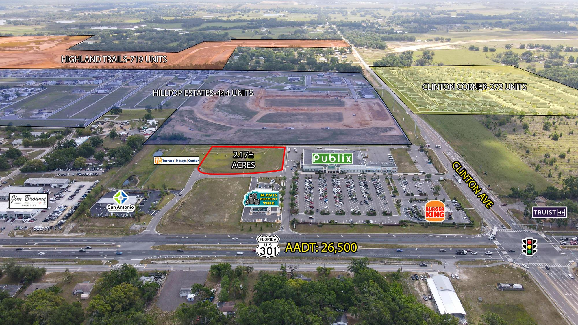 2.17 ac Comm Clinton Ave & 301 Dade City