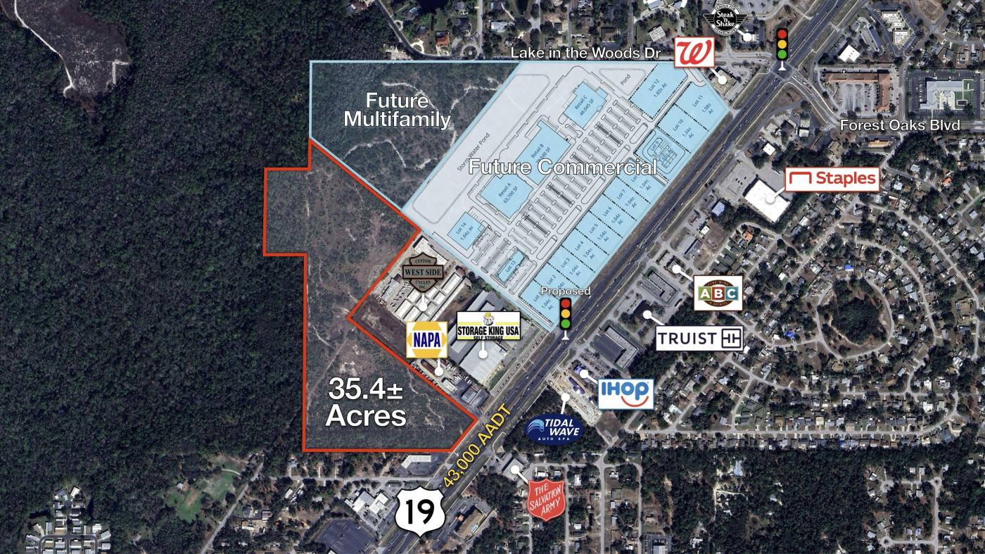 35.4 ac along US 19 (Commercial Way) Sp Hill