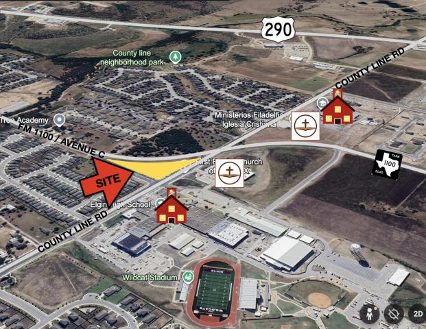 2.6 Acre Commercial Corner in Elgin, TX
