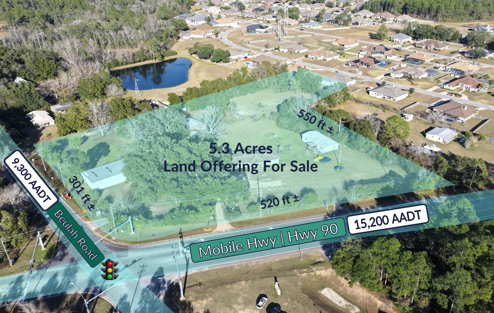 Signalized Hard-Corner 5± Acre Development Op