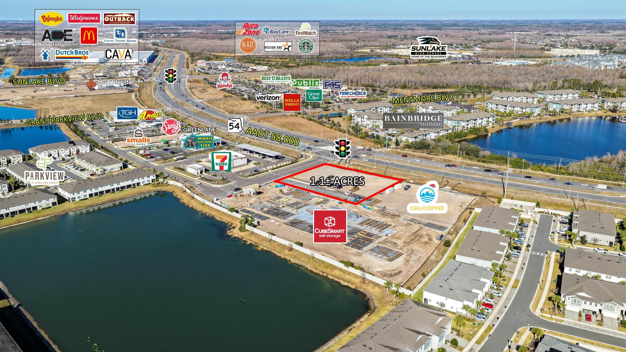 LEASE 1.1 ac Retail SR 54 & Sunlike Blvd