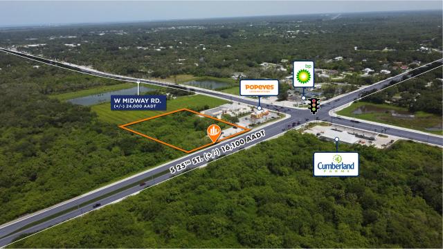 2.8 +/- Acres CG Land - S 25th St & Midway Rd