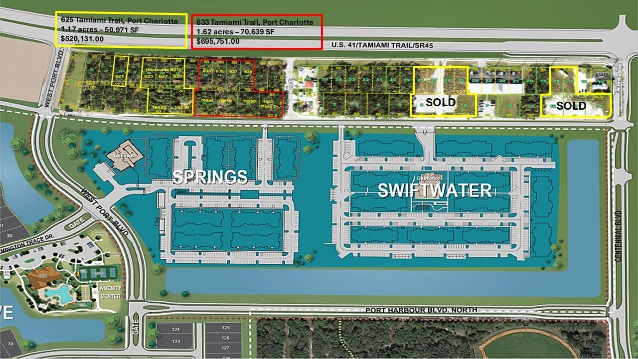 2.79 Acres CG Zoned Land For Sale on Tamiami