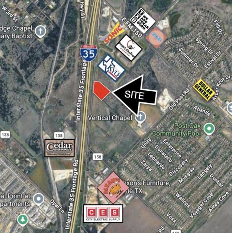 2 Acres on N IH35 Frontage