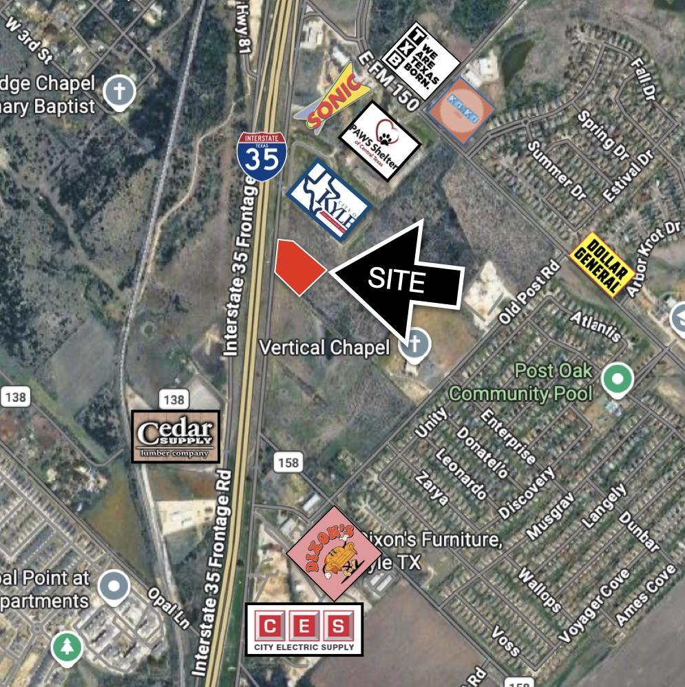 2 Acres on N IH35 Frontage