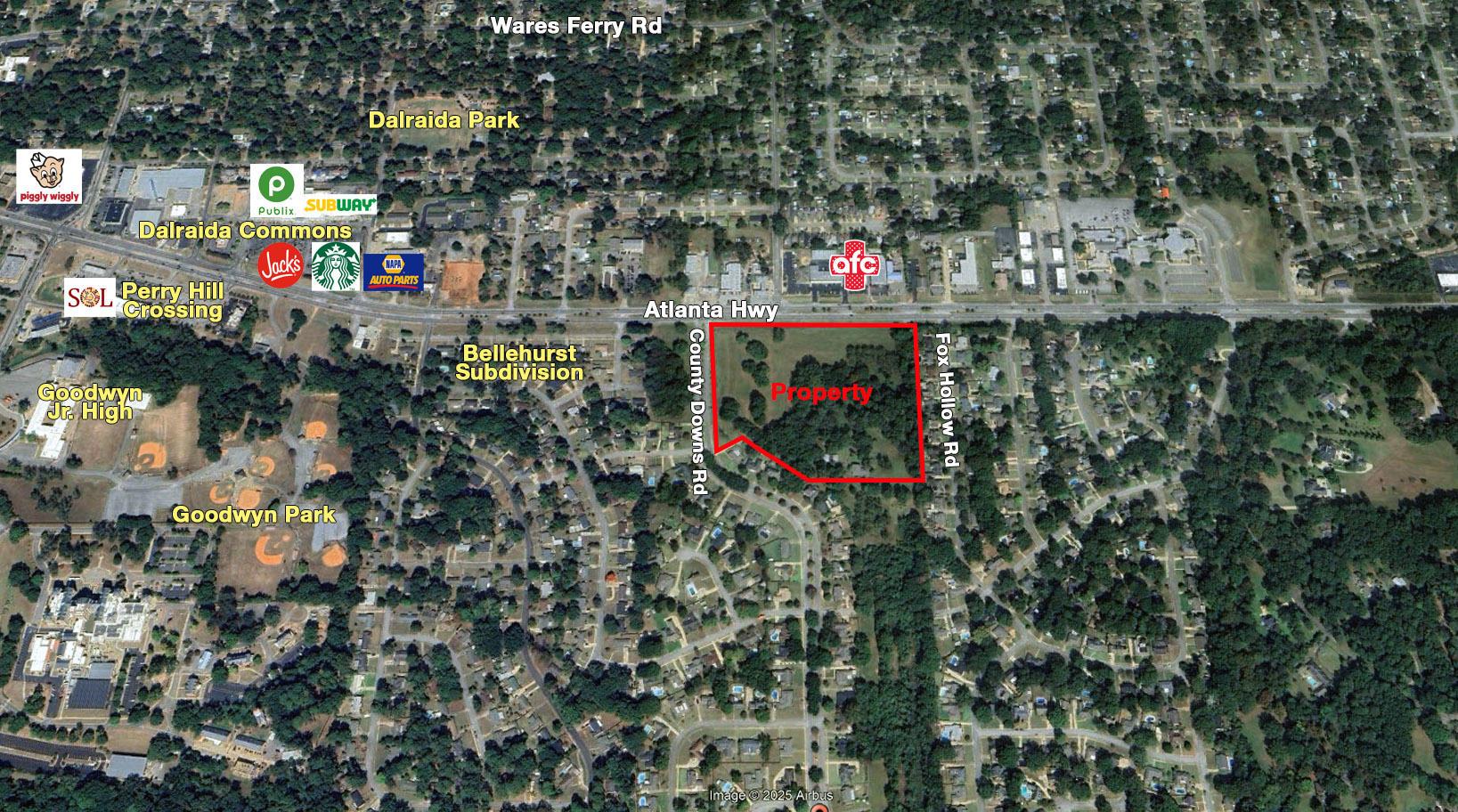 18 Acres - Atlanta Hwy & County Downs Rd