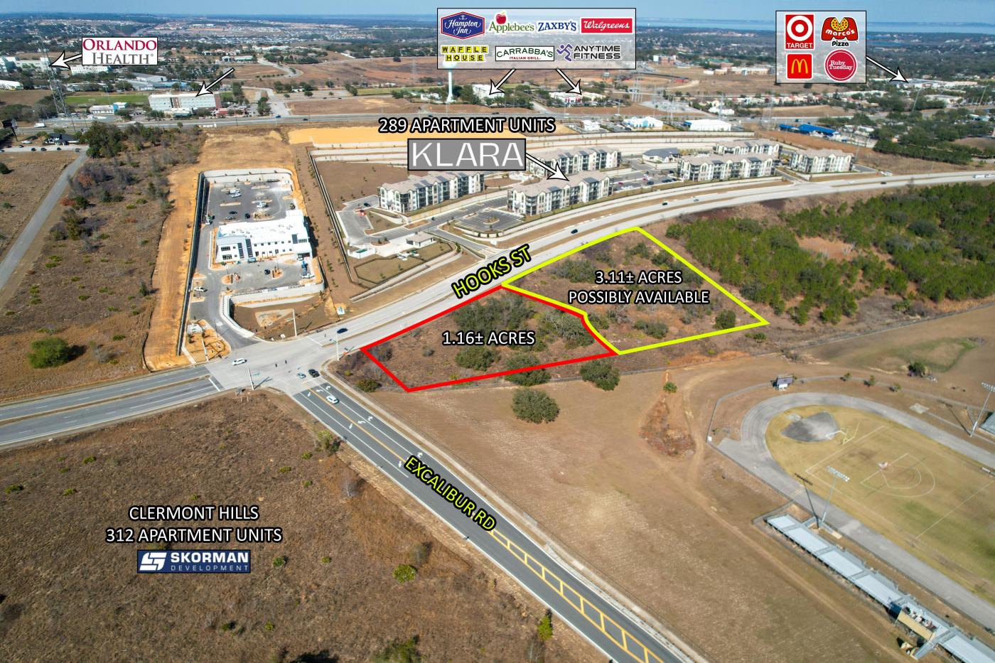 1.16 ac Comm Site @ Traffic Light Clermont