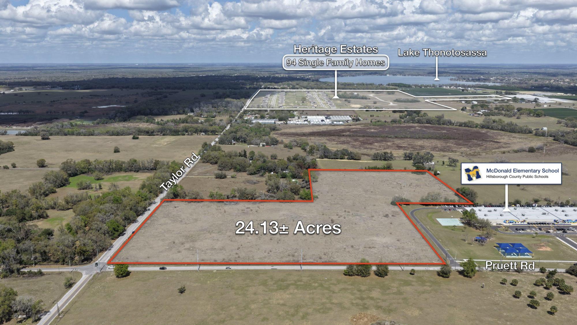 24 ac Residential near Thonotosassa/Seffner