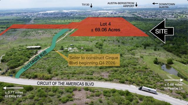 69.06 AC BTR Site Near COTA | Austin ETJ