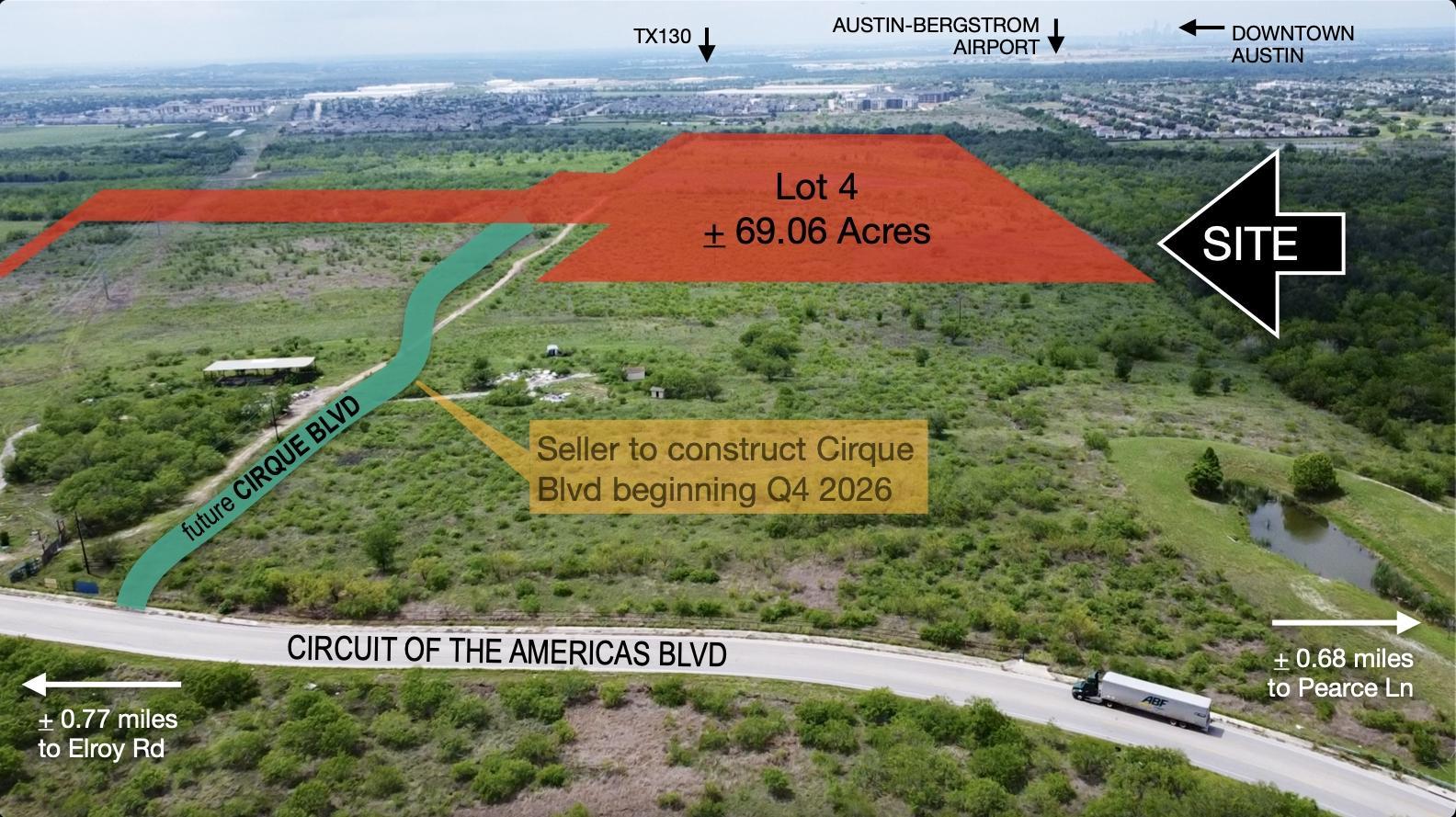 69.06 AC BTR Site Near COTA | Austin ETJ