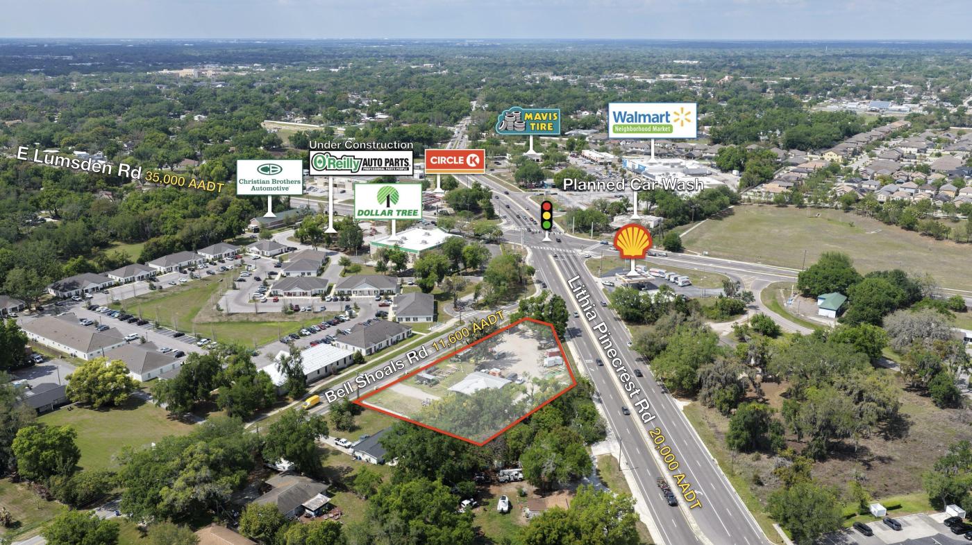 1.02 ac Comm for Lease on Lithia Pinecrest